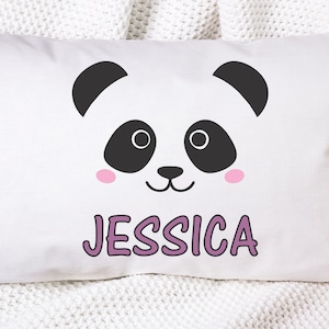 Panda Pillowcase Standard 20 x 30 Girls Personalized for your Pillow Custom Name Birthday Gift Favor Filler Slumber Party Kawaii Anime