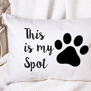 Dog Pillowcase Standard 20 x 30 Pillow Case Paw Personalized Custom Name Gift Add A Name Decor Slip Couch Saver