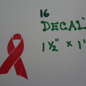 16 Breast Cancer Ribbon Decal Small Tiny Little Pink Car Glass In Memory Of Survivor Sticker Football Helmet Bicycle Bike Scooter Golf Cart