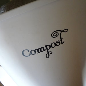 2 Compost Decal Label Organic Farm Batch Composting Farming Vinyl Sticker Bucket Container Trash Bin Can Garden Gardener Green Thumb Gift image 5