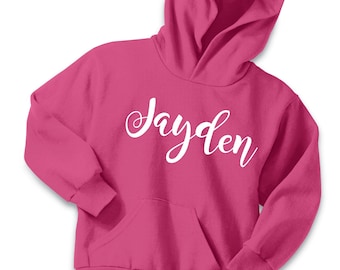 Personalized Kids Hoodie: Custom Name Sweatshirt, Boys & Girls Gift