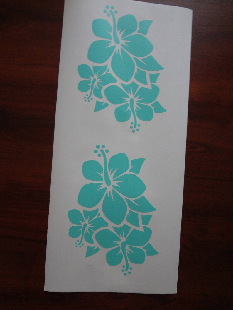 Decal Decor Hawaiian Hibiscus Life Flowers DIY Car Window Etsy