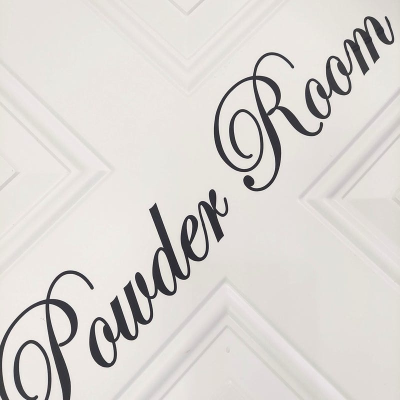 Powder Roon Signs Powder Room Signs - Etsy