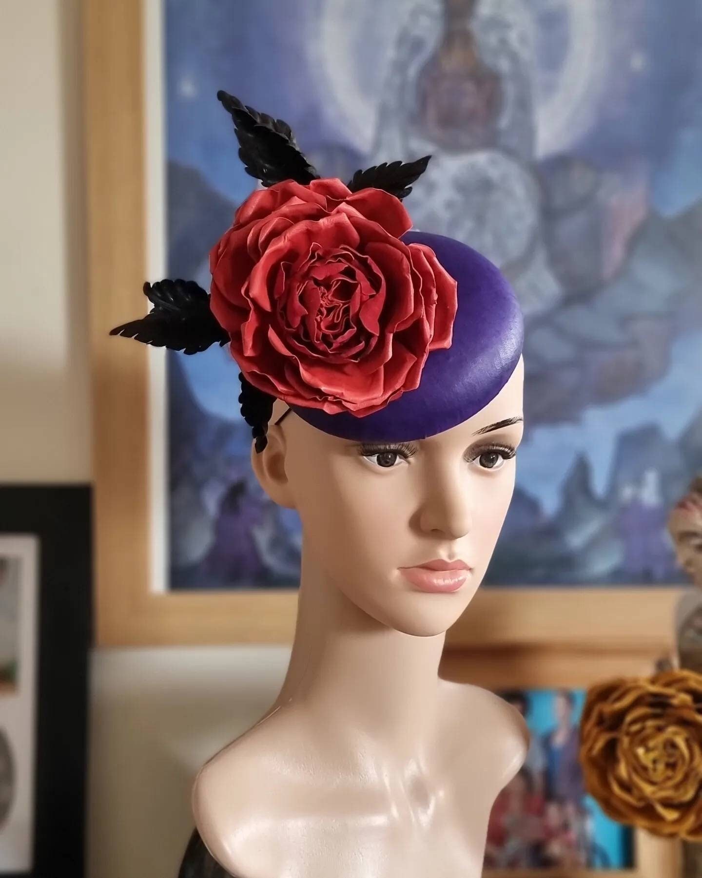 Race Day Ascot Rose Fascinator Hat 
