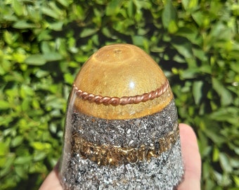 EXTRA Powerful Orgone cone - With Tensor ring- With higher dimension energies-Range over 5,000km or 3,000 miles) EMF,pollution protection.