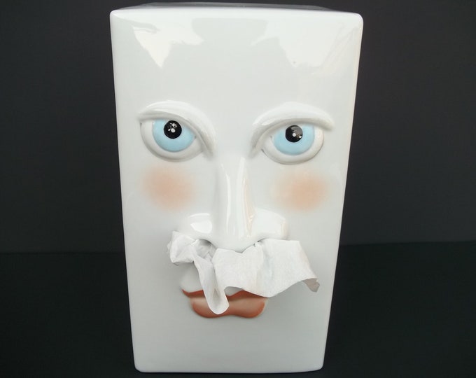 Unique Face Tissue Box Cover Etsy