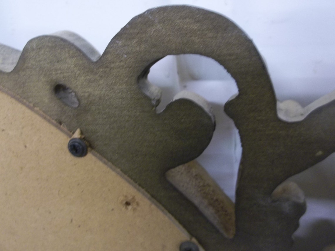 Large Ornate Triple Wedding Ring Gold Framed Mirror Etsy