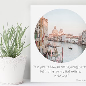 Red Sailboat Print Desk Decor Mark Twain Nautical Quote Print Coastal Ocean Wall Art Print Sailing Quote Art Print