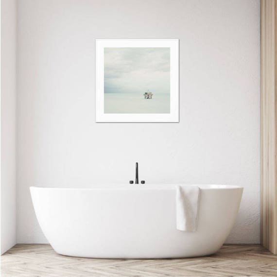 Lighthouse Photography Bathroom Art Nautical Decor Aqua Etsy