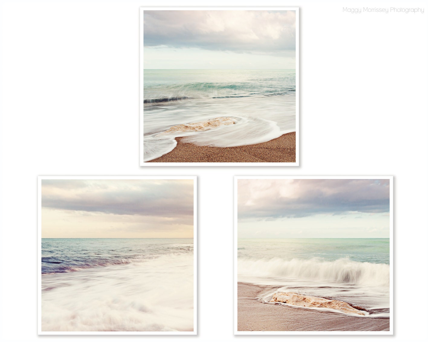Beach Wall Art Print Set Art for Bathroom Ocean Wall Decor - Etsy