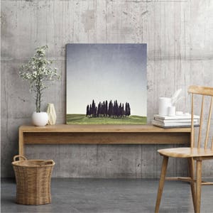 Tuscany Art Print Photograph, Living Room Decor, Gift for Wife, Nature Photography, Tuscan Wall Art, Fresh Home Decor, Cypress Trees image 2