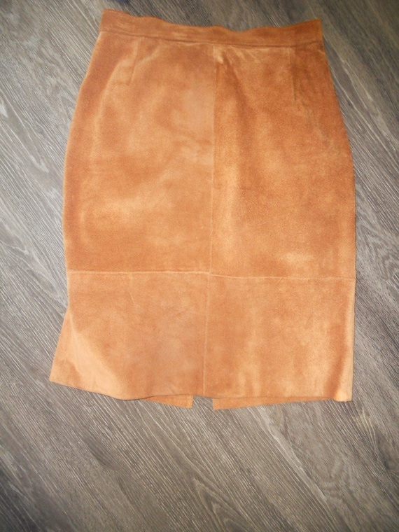 1960-70 suede skirt by commit of Argentina sz 13-1