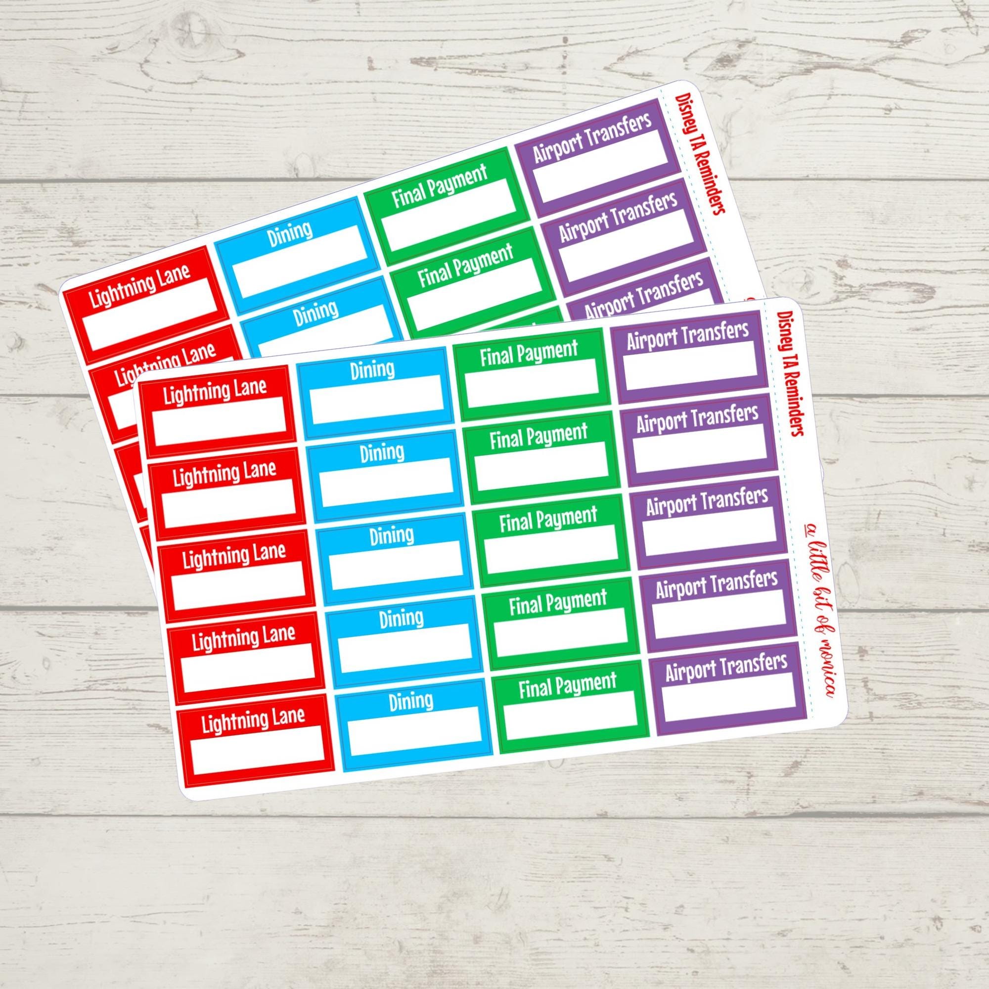 Disney Travel Agent Stickers for Happy Planner Erin Condren Planner - Etsy