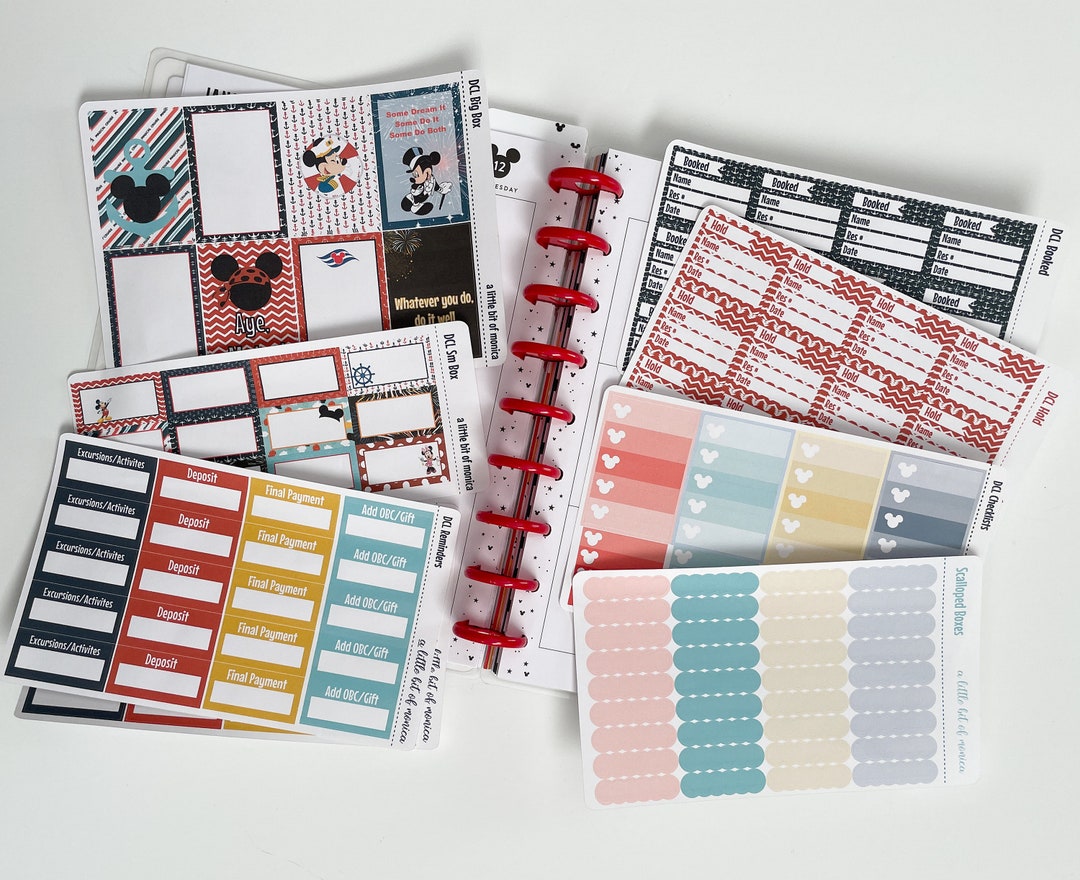 Disney Cruise Planner Stickers: Happy Planner & Erin Condren - Etsy