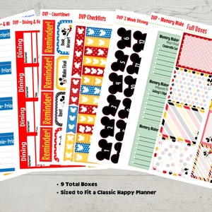 Disney World Vacation Planner Stickers (Updated for 2024)