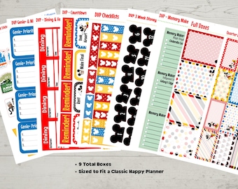 Disney World Vacation Planner Stickers (Updated for 2024)