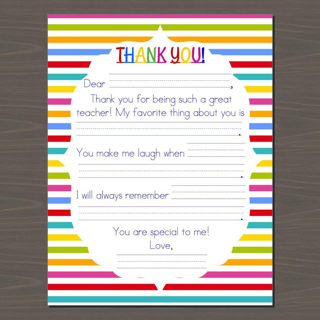 Teacher Appreciation Week Is Here: Write a Thank You Note