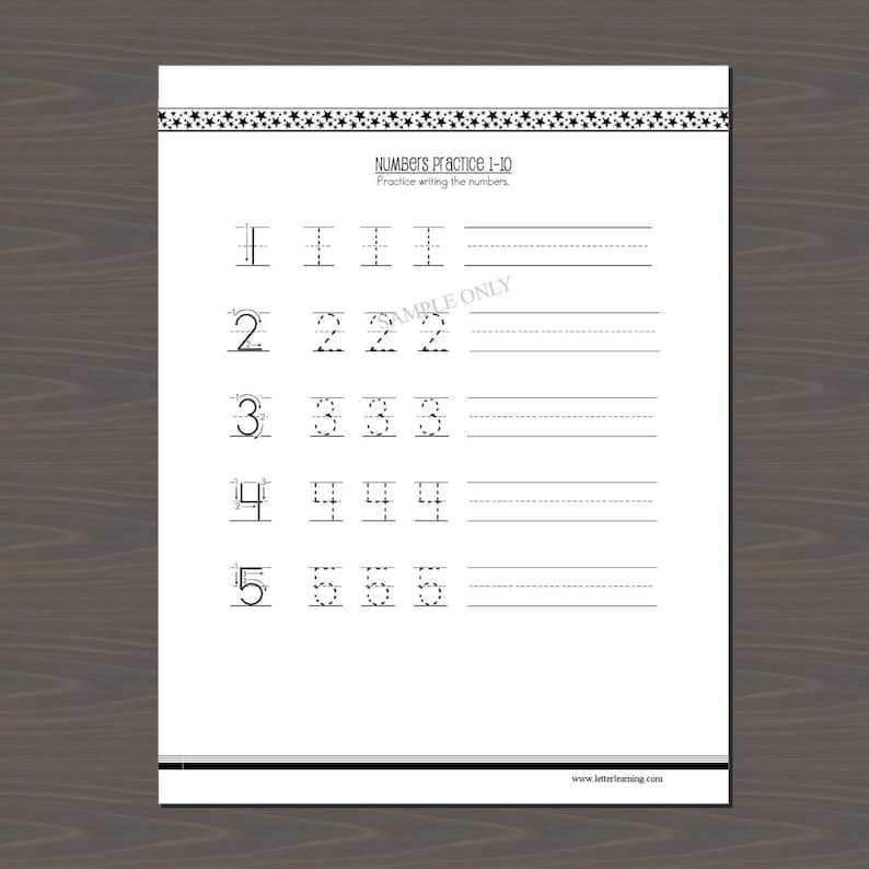 Alphabet and Number Writing Practice, Learn to Write Letters and