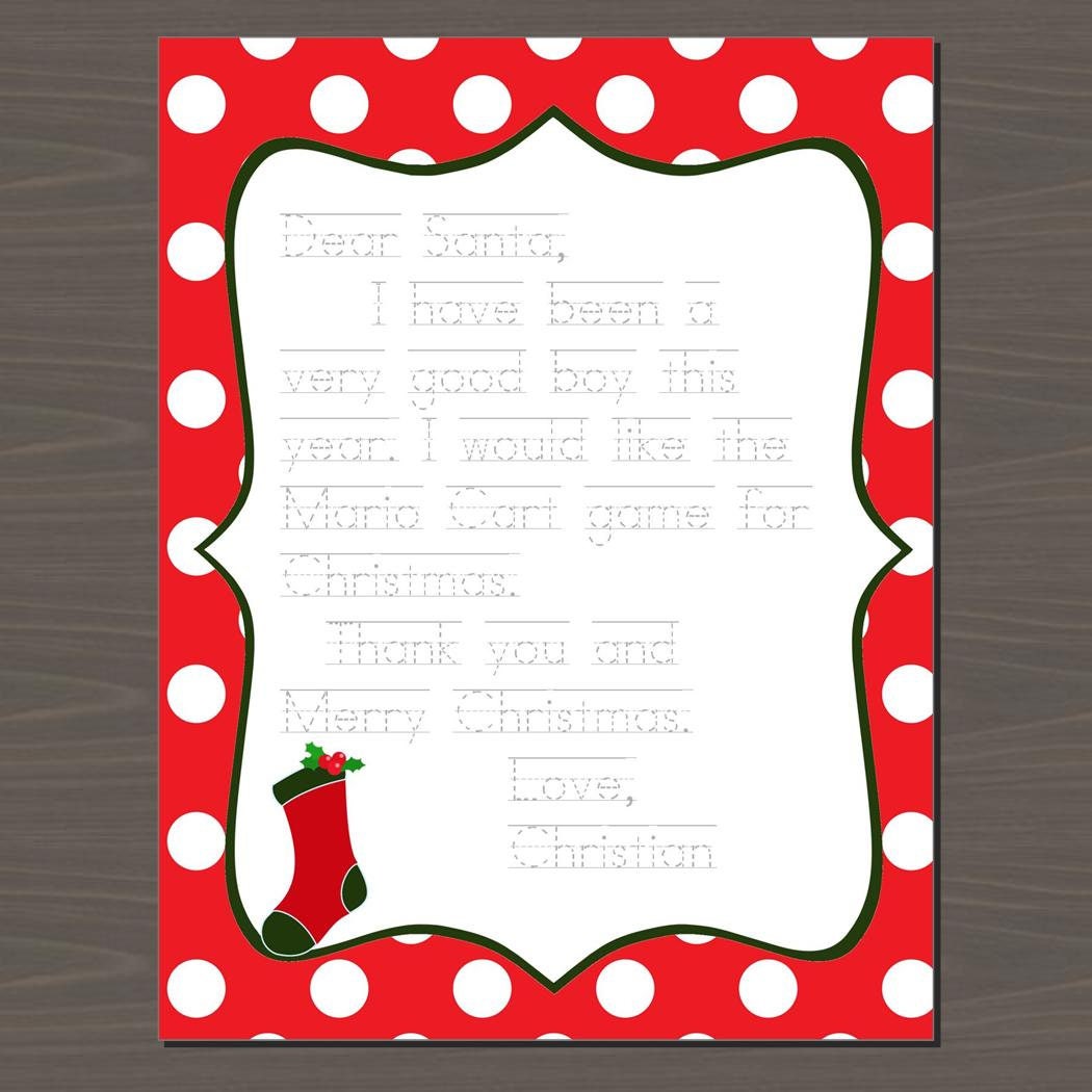 Printable Letter To Santa Custom Letter To Santa Letter To Santa printable-letter-to-santa-custom-letter-to-santa-letter-to-santa