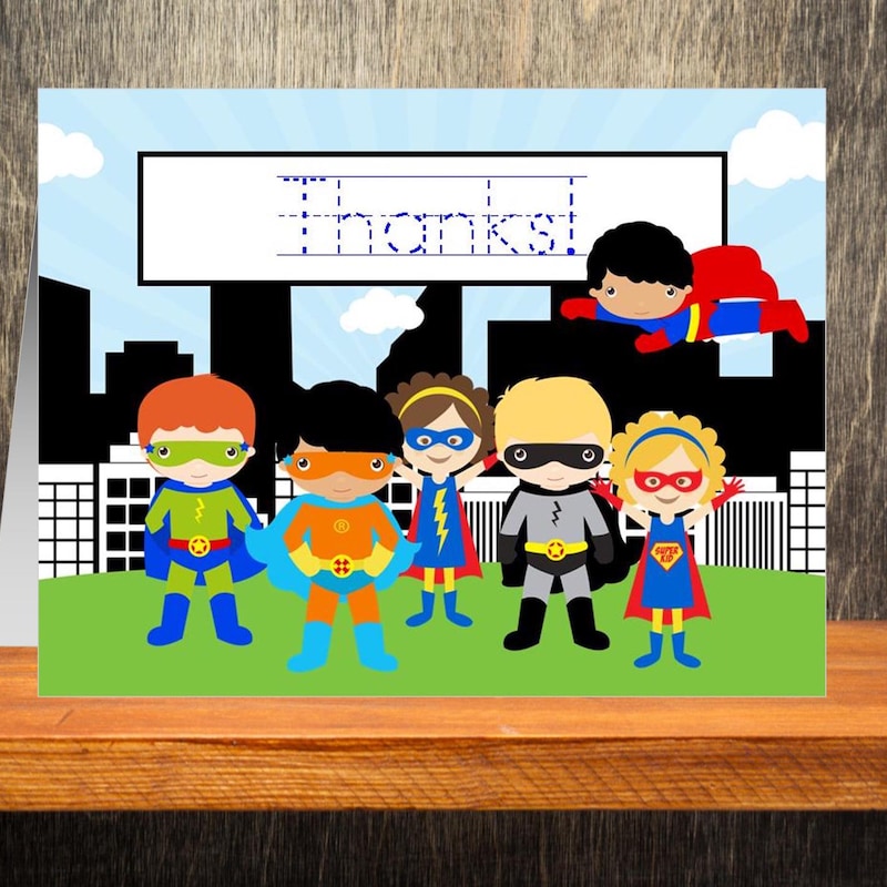 Superhero Cards - Etsy
