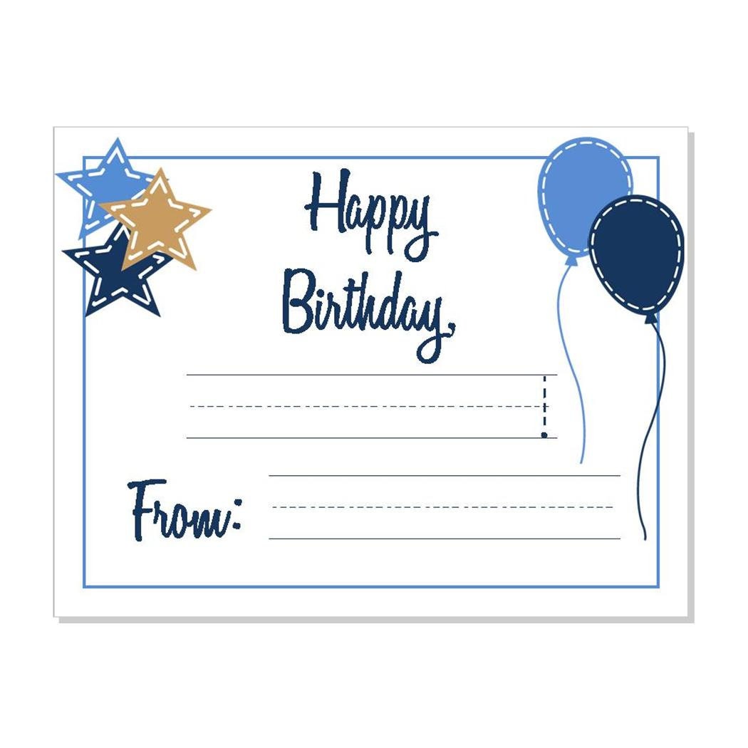 Happy Birthday blank Note Cards Fill in the Blank Birthday Etsy UK