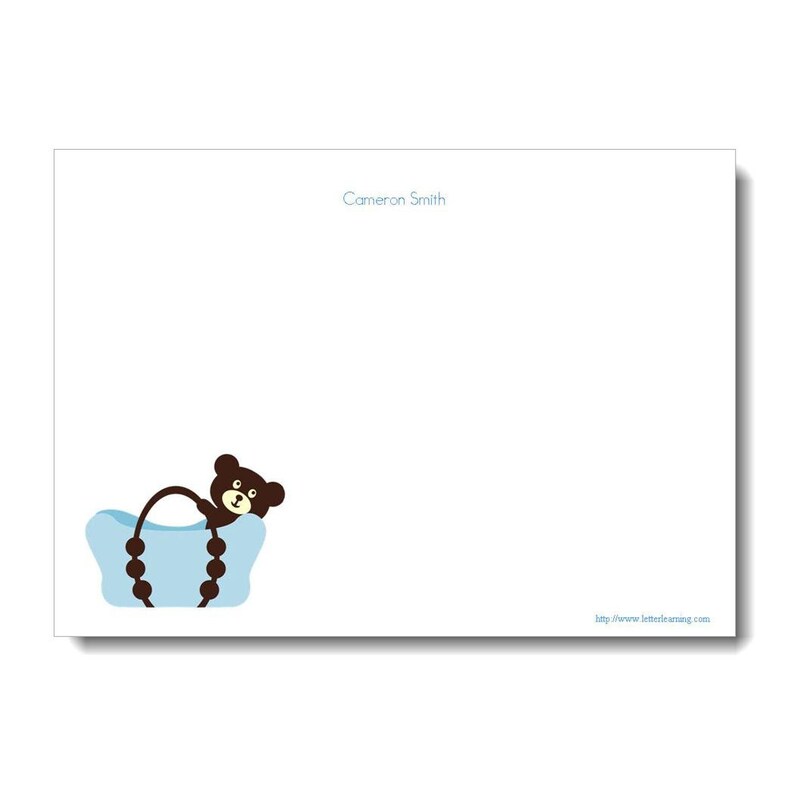 Baby Stationery New Baby Notes Stationery Set for Baby Boy Etsy