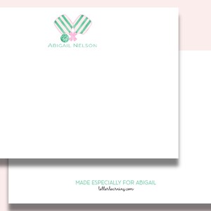 Personalized Pickleball Note Cards | Custom Pickleball Stationery Set with Envelopes | Unique Pickleball Gift for Players, Clubs and Coaches