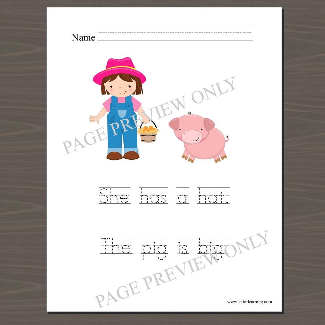 Sight Word Printable, Printable Sight Word Booklet, Kindergarten Sight ...