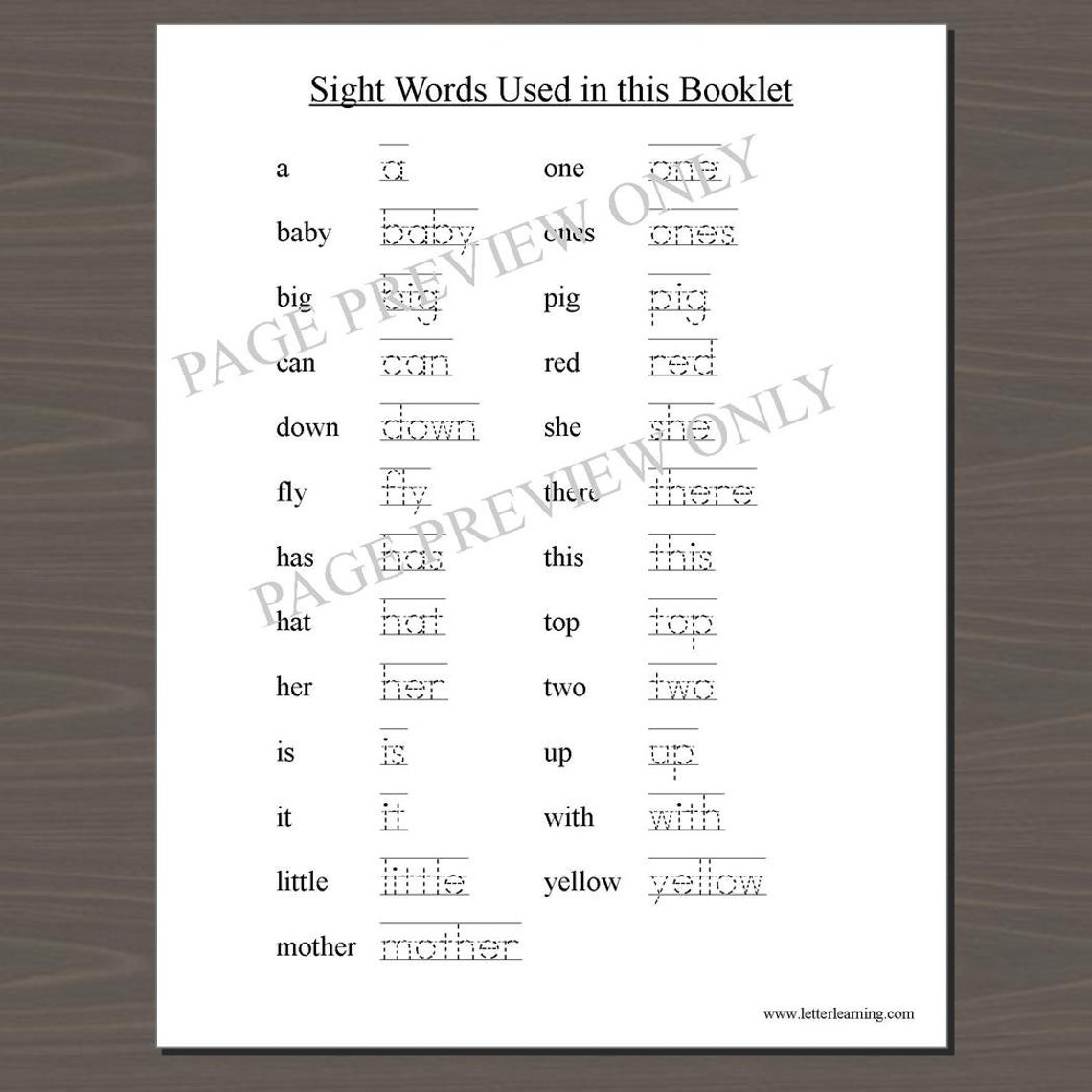 Sight Word Printable Printable Sight Word Booklet Kindergarten Sight Sight Word Printable Printable Sight Word Booklet Kindergarten Sight