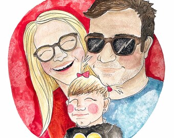 Custom Illustrated Portraits 9x12