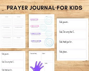 Prayer Journal for Kids Pink Theme | Kid's Prayer Journal | Kid's Printable Prayer Journal | Prayer Journal Printable | Homeschool Printable