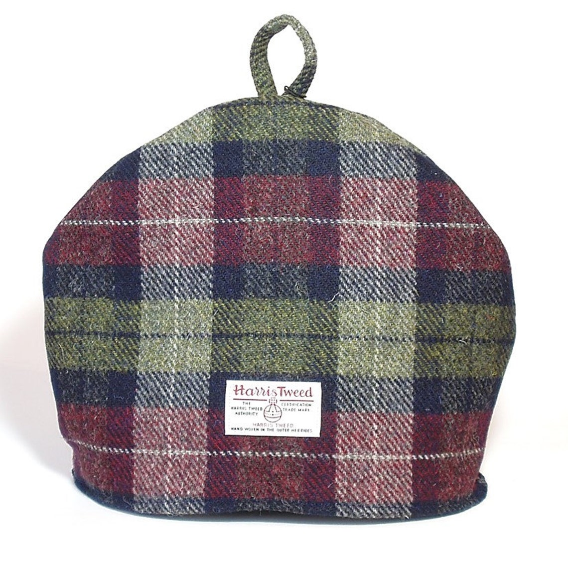 Harris Tweed Tea Cosy Teapot Cover Wine Red Olive Green Etsy