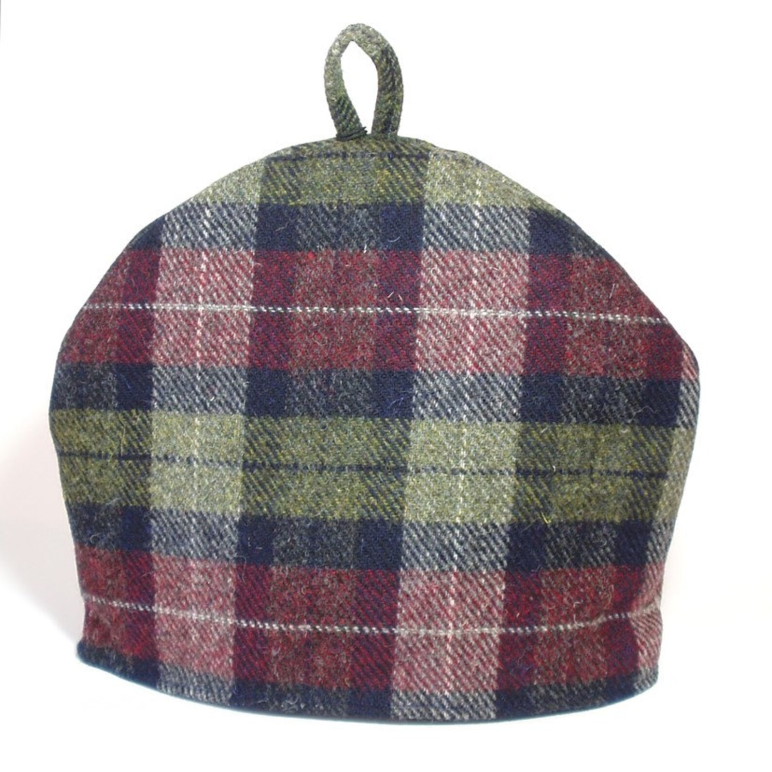 Harris Tweed Tea Cosy Teapot Cover Wine Red Olive Green Etsy