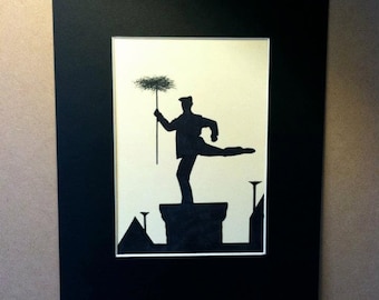 Disney Mary Poppins Chimney Sweep Silhouette