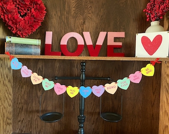 Candy Hearts San Valentino Banner