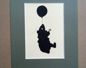 Disney Winnie the Pooh and Honey Bee Silhouette