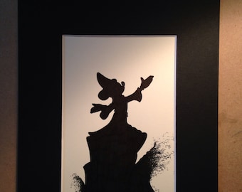 Disney Fantasia Stregone Mickey Silhouette