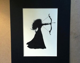 Disney Pixar coraggiosa Merida Silhouette