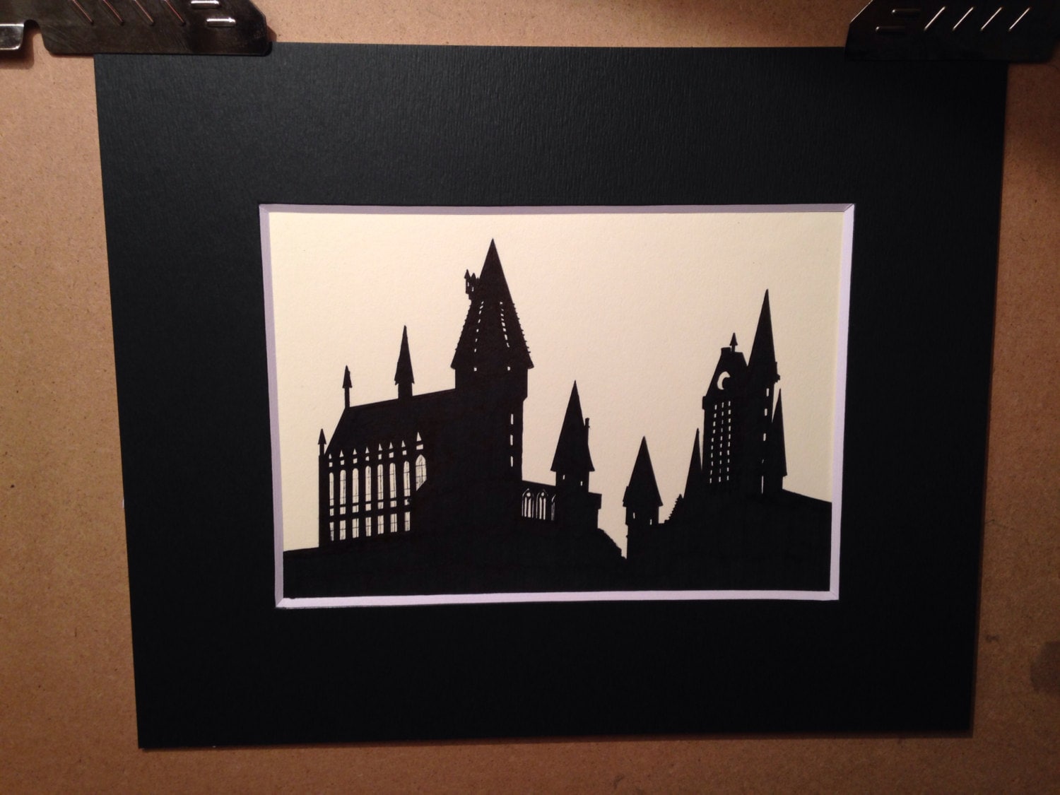 Silhouette De Chateau De Poudlard Etsy Canada