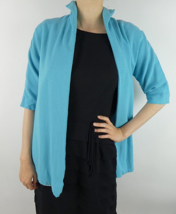 light blue swing coat