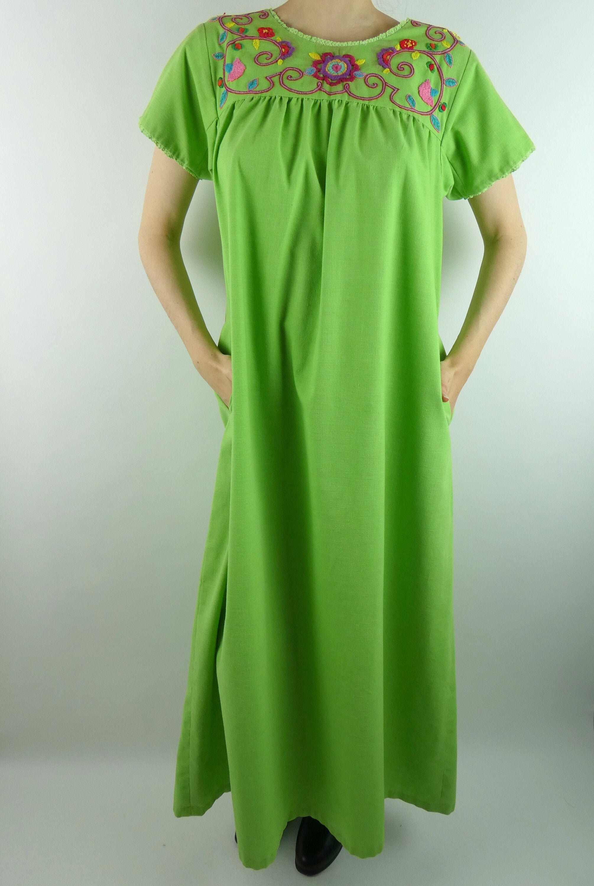cotton muumuu with pockets