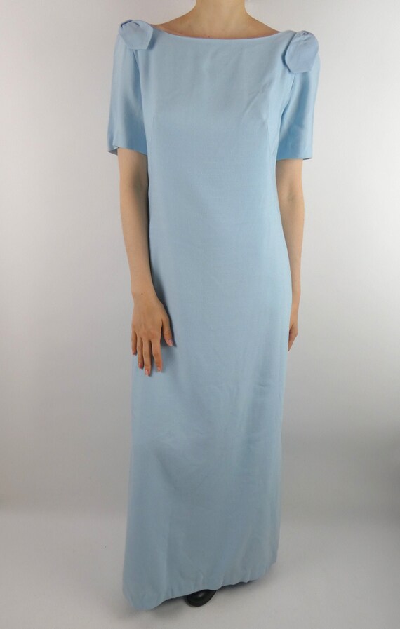 powder blue maxi dress