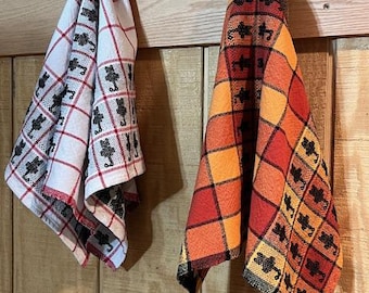 Handwoven Cat Kitchen/Dish/Tea Towels, 100% Cotton, 80 Cats per Towel