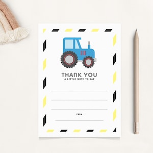 Bedankkaarten, pakje bedankkaarten, bedankkaart, tractorbedankkaart, bedankkaart voor kinderen, feestbriefpapier