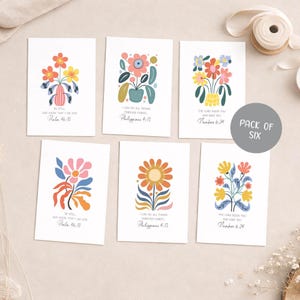Religious Prayer Greeting Card Pack, Scripture Encouragement