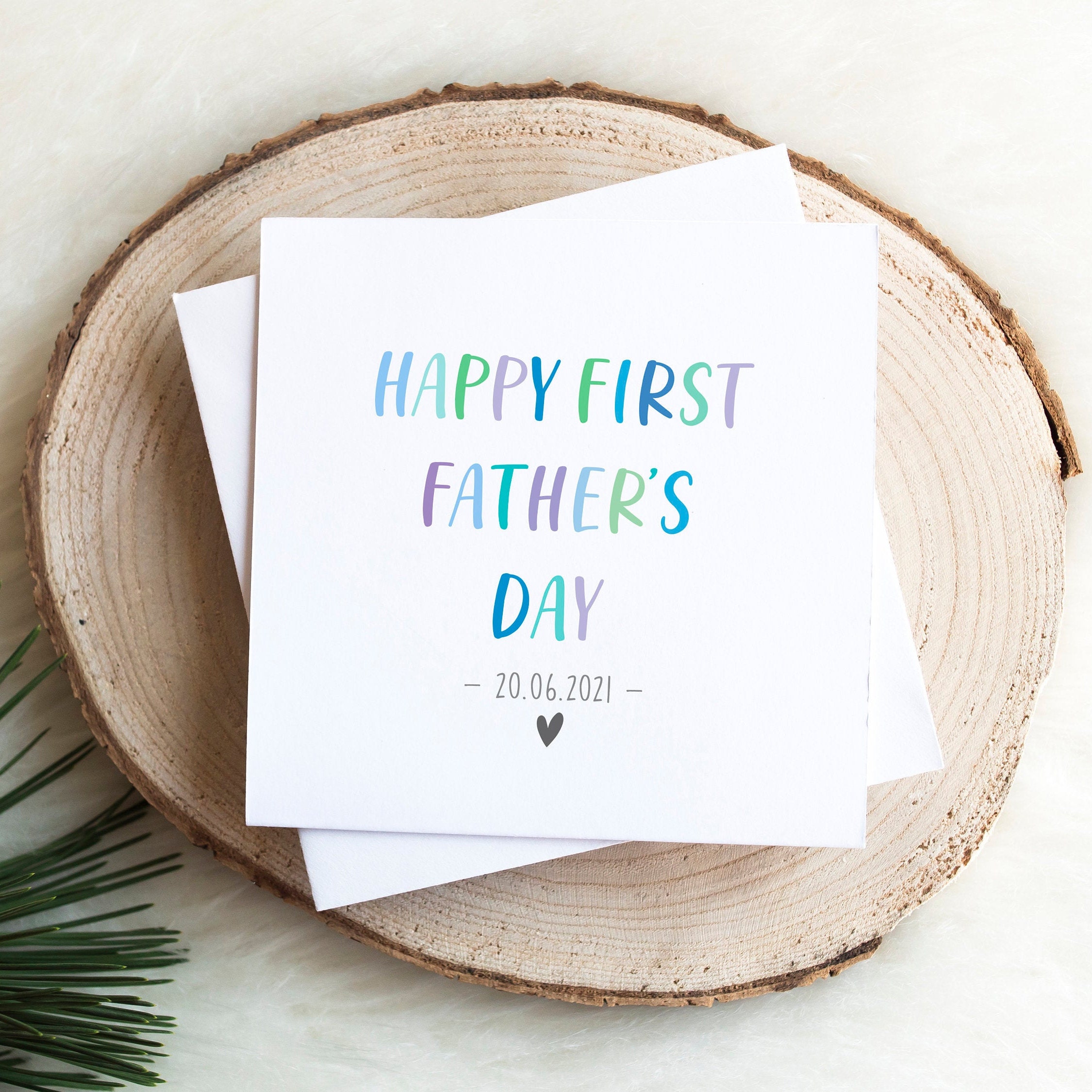 First Father's Day Card 2021 Happy Father's Day Etsy