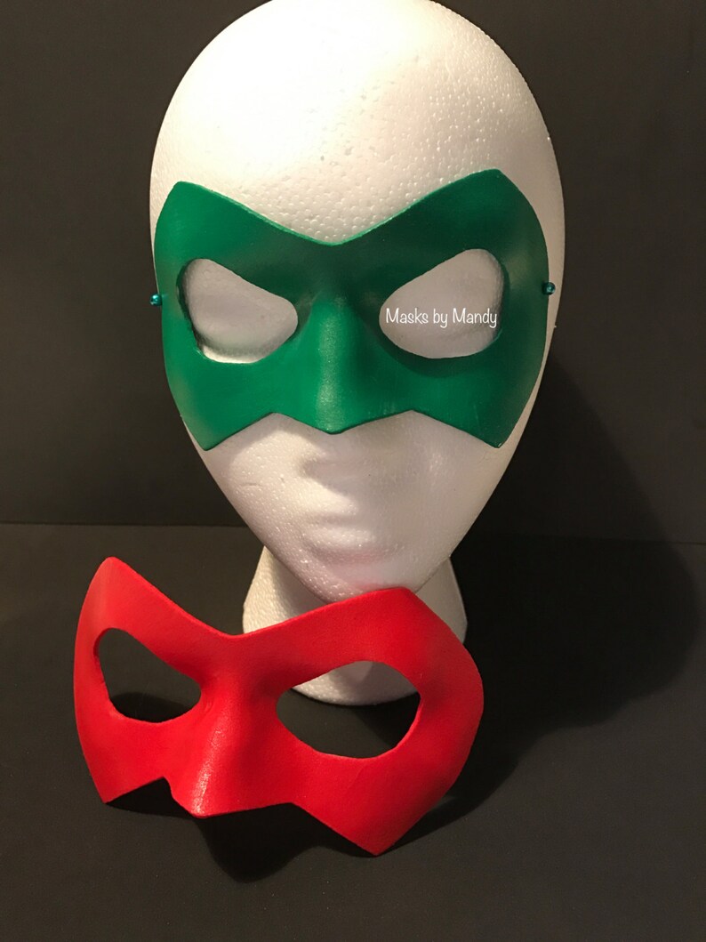 Green Lantern Inspired Superhero Mask Etsy