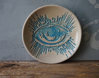 Ceramic Eye Plate / Ring Dish