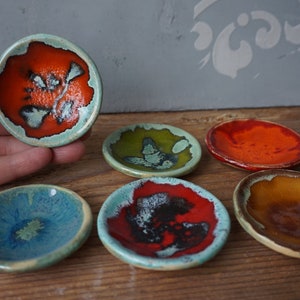 Set of 6 Round Mini Bowls / Bulk ceramic bowls for Gifts image 4