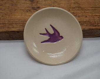 Swallow BIRD Ring Dish , Ring holder, Miniature Bird Dish / Ceramic Bowl